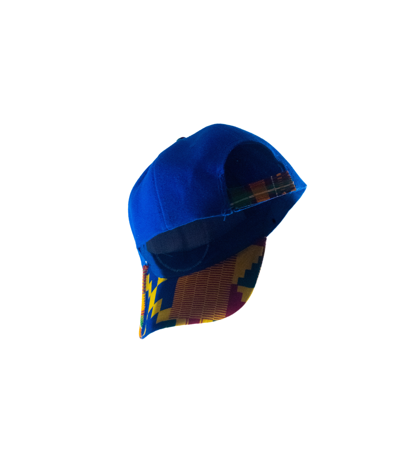 P.M. KENTE BRIM HAT - ROYAL (COMING SOON)