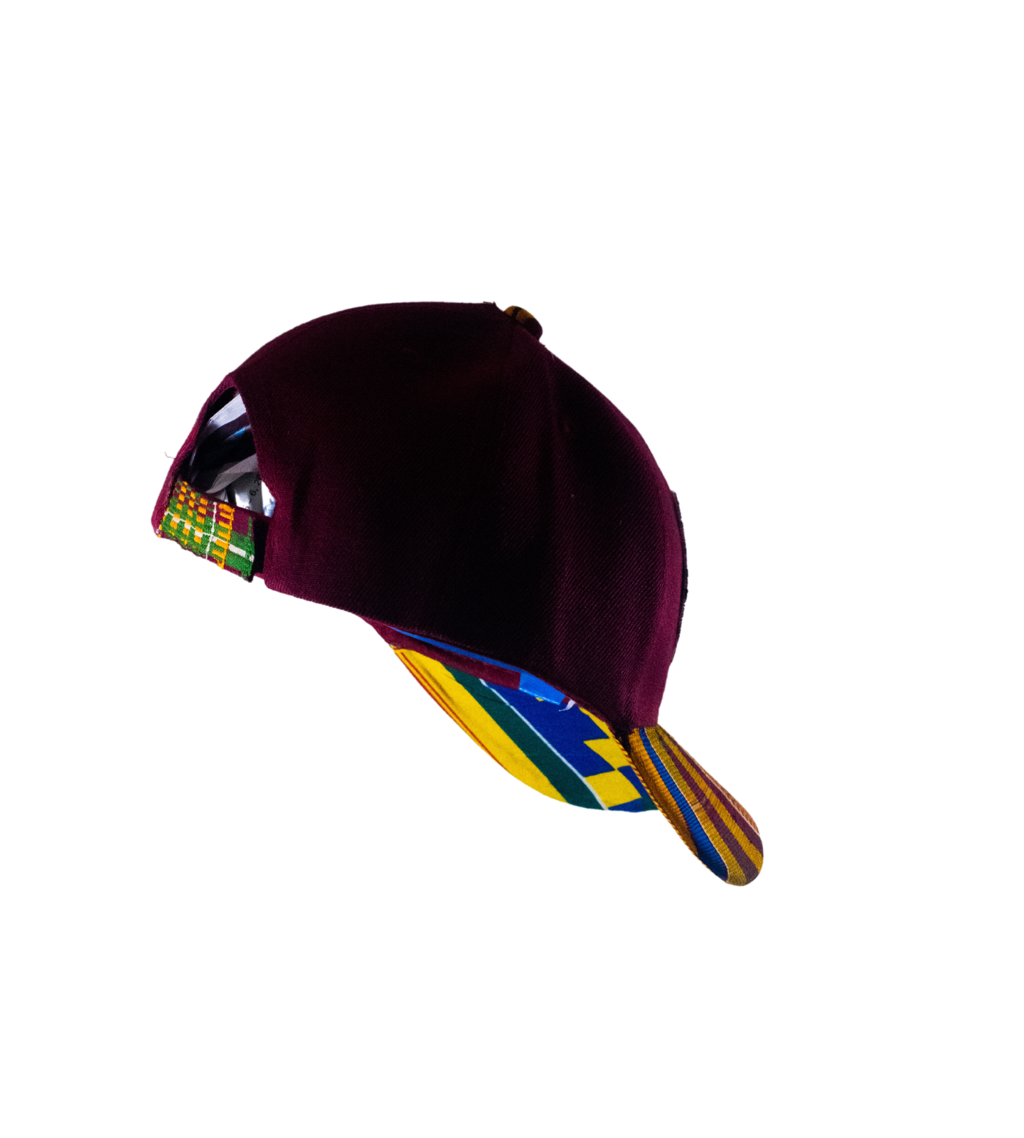 P.M. KENTE BRIM HAT - MAROON (COMING SOON)